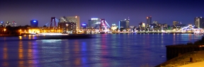 Panorama Photo Rotterdam by Night - Netherlands